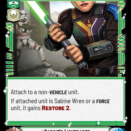 Sabine's Lightsaber - Not Alone (114/264) (114/264) [Ashes of the Empire]