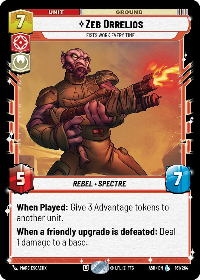 Zeb Orrelios - Fists Work Every Time (161/264) (161/264) [Ashes of the Empire]