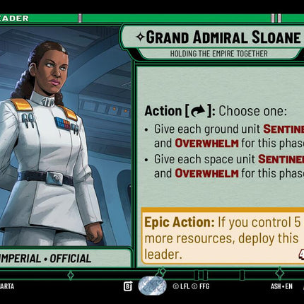 Grand Admiral Sloane - Holding the Empire Together (7/264) (7/264) [Ashes of the Empire]