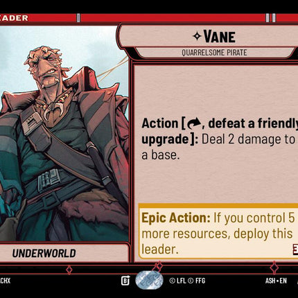 Vane - Quarrelsome Pirate (12/264) (12/264) [Ashes of the Empire]