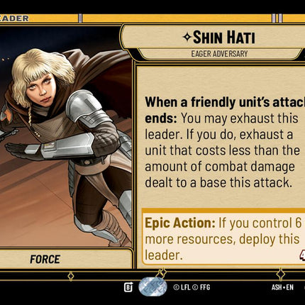 Shin Hati - Eager Adversary (16/264) (16/264) [Ashes of the Empire]