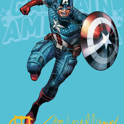 Captain America, Super-Soldier Art Card (Gold-Stamped Signature) [Marvel Super Heroes Art Series]