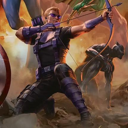 Hawkeye, Trick Shot Art Card [Marvel Super Heroes Art Series]