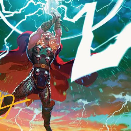 Lightning Strike Art Card (Gold-Stamped Signature) [Marvel Super Heroes Art Series]