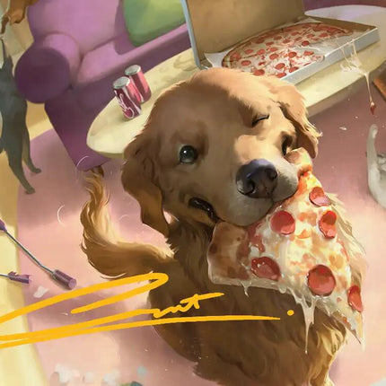 Lucky the Pizza Dog Art Card (Gold-Stamped Signature) [Marvel Super Heroes Art Series]