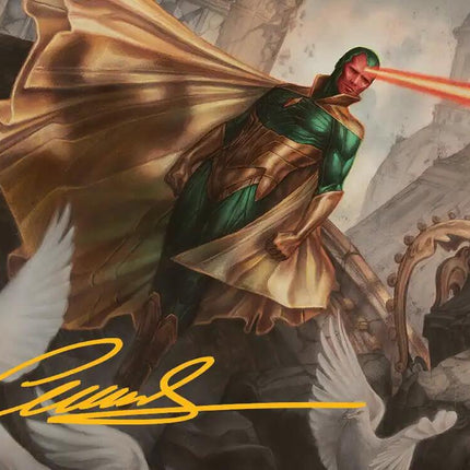 The Vision Art Card (Gold-Stamped Signature) [Marvel Super Heroes Art Series]