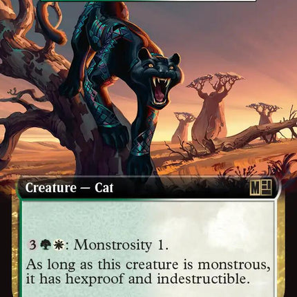 Wakandan War Panther - Fleecemane Lion (Extended Art) [Marvel Super Heroes Commander]