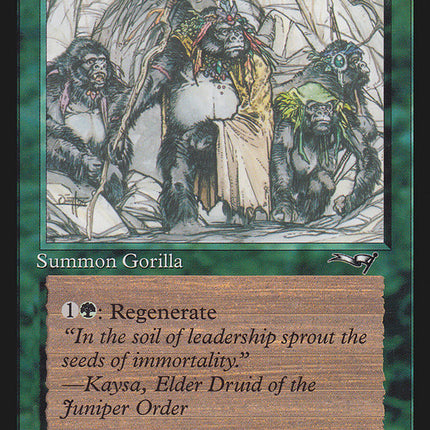 Gorilla Chieftain (Four Gorilla Art) [Alliances]