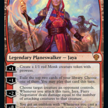 Jaya, Fiery Negotiator (Promo Pack) [Dominaria United Promos]