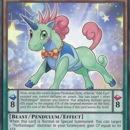Performapal Odd-Eyes Unicorn [SHVI-EN004] Rare