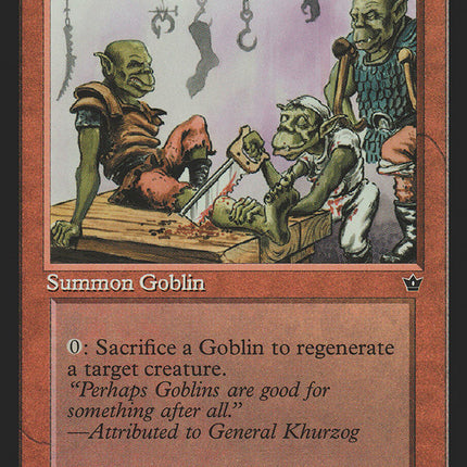 Goblin Chirurgeon (Dan Frazier) [Fallen Empires]