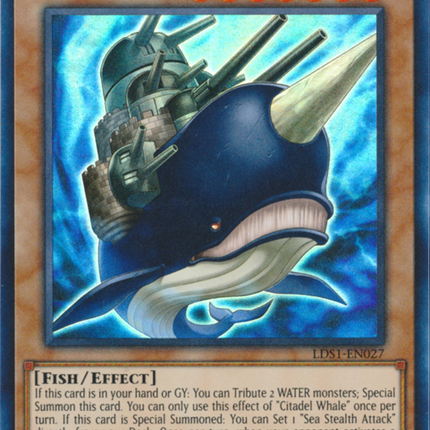 Citadel Whale (Green) [LDS1-EN027] Ultra Rare