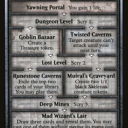 Dungeon of the Mad Mage Token (Oversized) [Oversize Cards]