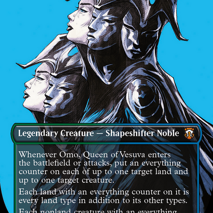 Omo, Queen of Vesuva (Borderless) [Modern Horizons 3 Commander]