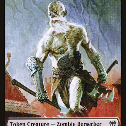 Treasure // Zombie Berserker Double-Sided Token [Kaldheim Tokens]