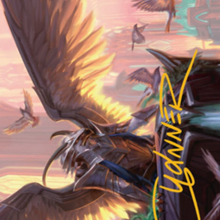 Falco Spara, Pactweaver 1 Art Card (Gold-Stamped Signature) [Streets of New Capenna Art Series]
