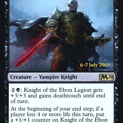 Knight of the Ebon Legion [Core Set 2020 Prerelease Promos]