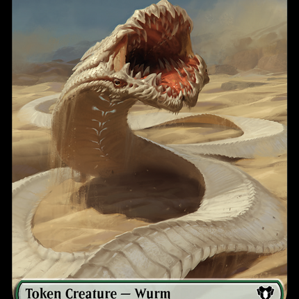 Wurm // Spider Double-Sided Token [Commander Masters Tokens]