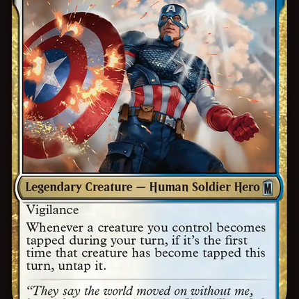 Captain America, Living Legend (Surge Foil) [Marvel Super Heroes]