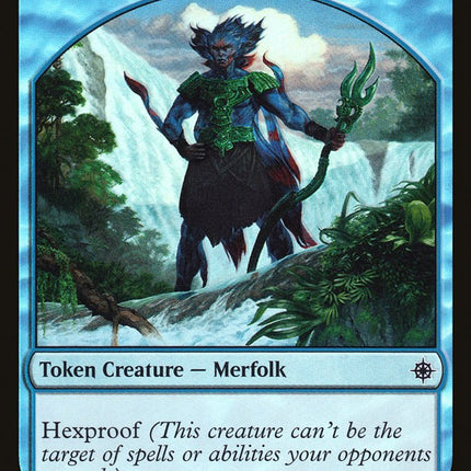 Merfolk // Treasure Double-Sided Token [Friday Night Magic 2018]