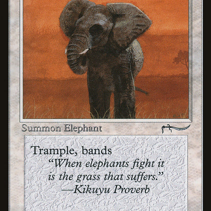 War Elephant (Dark Mana Cost) [Arabian Nights]