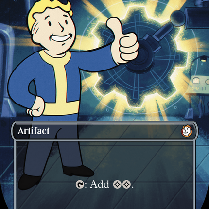 Sol Ring (Borderless) (Surge Foil) [Fallout]