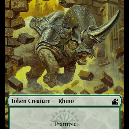 Goblin (0008) // Rhino Double-Sided Token [Ravnica Remastered Tokens]