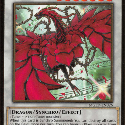 Black Rose Dragon (Alternate Art) [MGED-EN026] Gold Rare