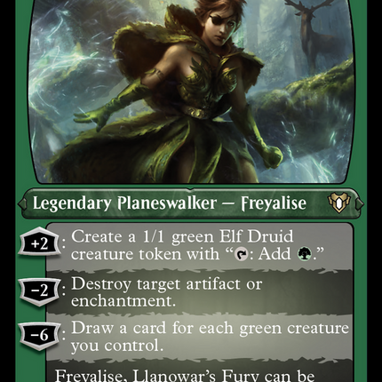 Freyalise, Llanowar's Fury (Foil Etched) [Commander Masters]