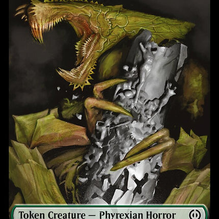 Phyrexian Mite (011) // Phyrexian Horror (007) Double-Sided Token [Phyrexia: All Will Be One Tokens]