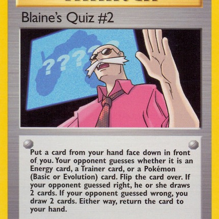 Blaine's Quiz #2 (111/132) [Gym Challenge 1st Edition]