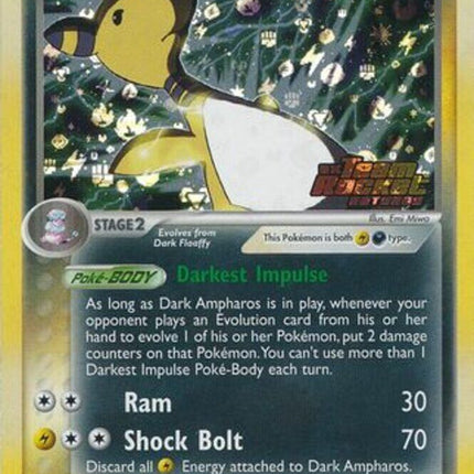 Dark Ampharos (2/109) (Stamped) [EX: Team Rocket Returns]