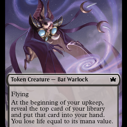 Darkstar Augur Token [Bloomburrow Tokens]