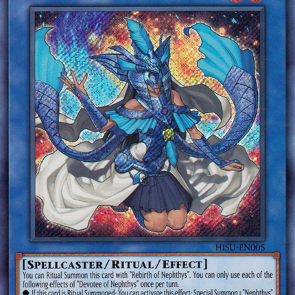 Devotee of Nephthys [HISU-EN005] Secret Rare