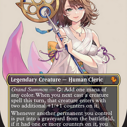 Yuna, Grand Summoner (Borderless) [FINAL FANTASY Commander]