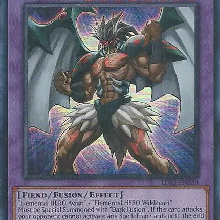 Evil HERO Wild Cyclone (Red) [LDS3-EN030] Ultra Rare