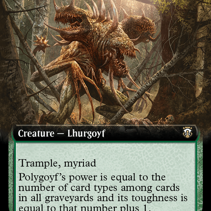 Polygoyf (Extended Art) (Ripple Foil) [Modern Horizons 3 Commander]