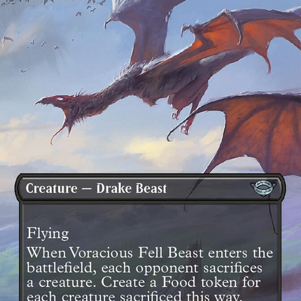Voracious Fell Beast (Borderless Alternate Art) [The Lord of the Rings: Tales of Middle-Earth]