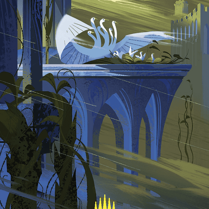 Doubling Season Art Card (Gold-Stamped Planeswalker Symbol) [Wilds of Eldraine Art Series]