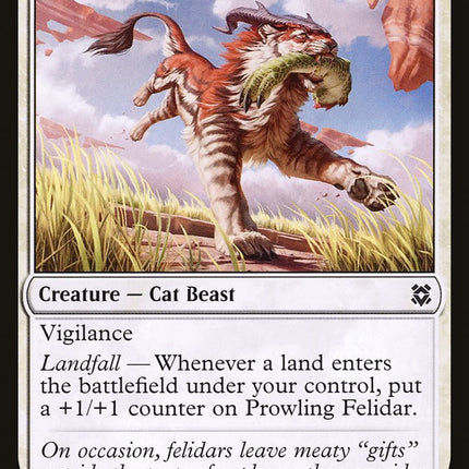 Prowling Felidar [Zendikar Rising]