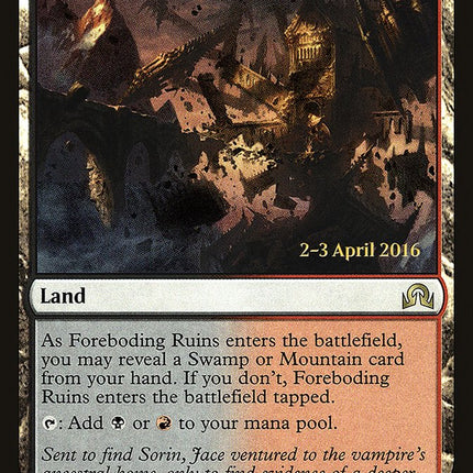 Foreboding Ruins [Shadows over Innistrad Prerelease Promos]