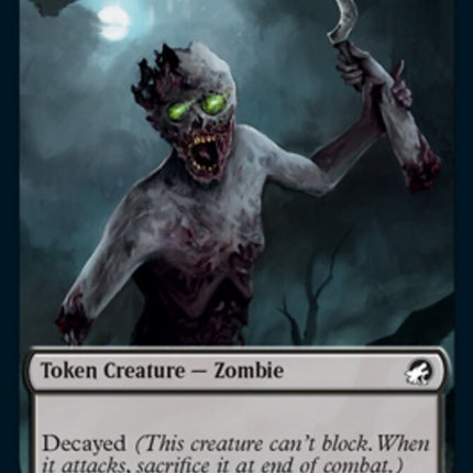 Zombie (005) // Wrenn and Seven Emblem Double-Sided Token [Innistrad: Midnight Hunt Tokens]