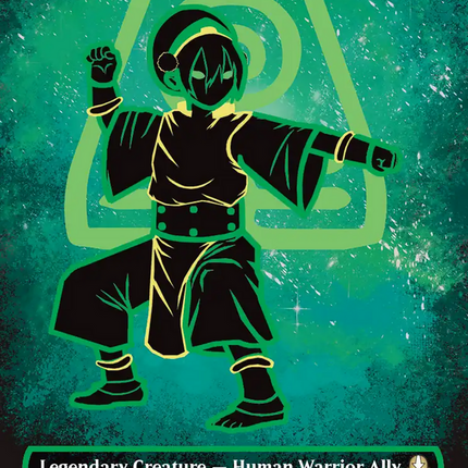 Toph, the First Metalbender (Borderless) (Neon Ink Foil) [Avatar: The Last Airbender]