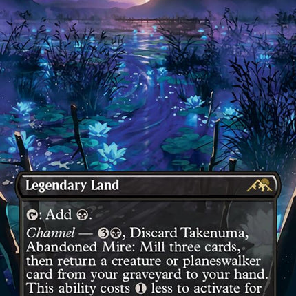 Takenuma, Abandoned Mire (Borderless Alternate Art) [Kamigawa: Neon Dynasty]