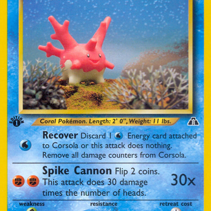 Corsola (37/75) [Neo Discovery 1st Edition]