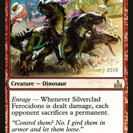 Silverclad Ferocidons [Rivals of Ixalan Prerelease Promos]