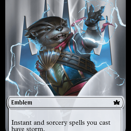 Emblem - Ral, Crackling Wit [Bloomburrow Tokens]