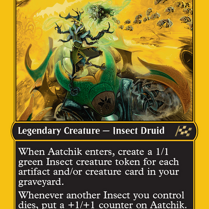 Aatchik, Emerald Radian (First-Place Foil) [Aetherdrift]