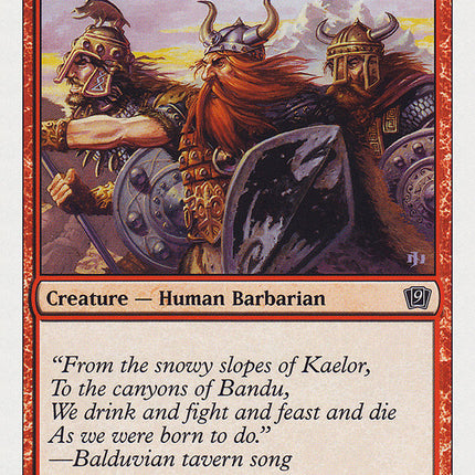 Balduvian Barbarians [Ninth Edition]