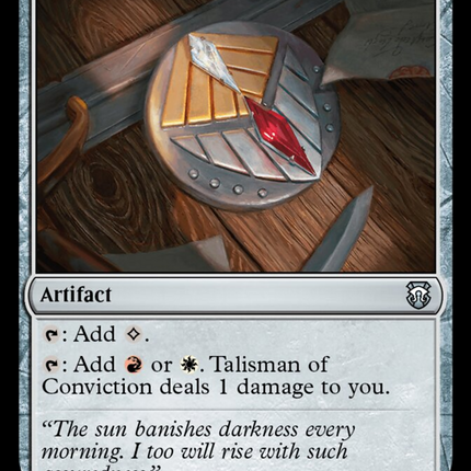 Talisman of Conviction (Ripple Foil) [Modern Horizons 3 Commander]